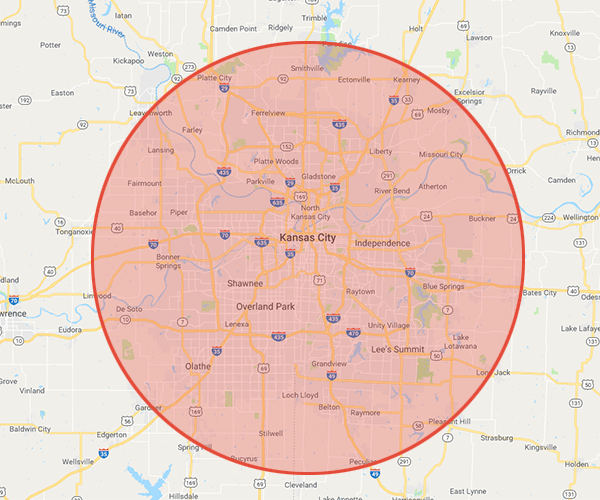 Our cleaning service areas in Kansas City